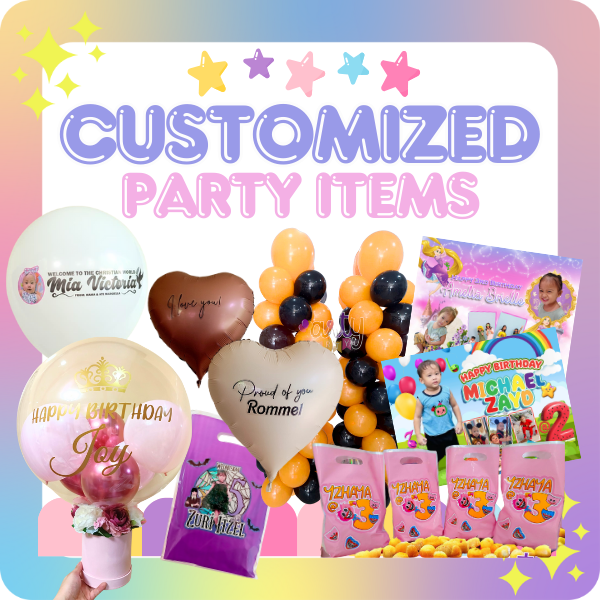 CUSTOMIZED PARTY ITEMS