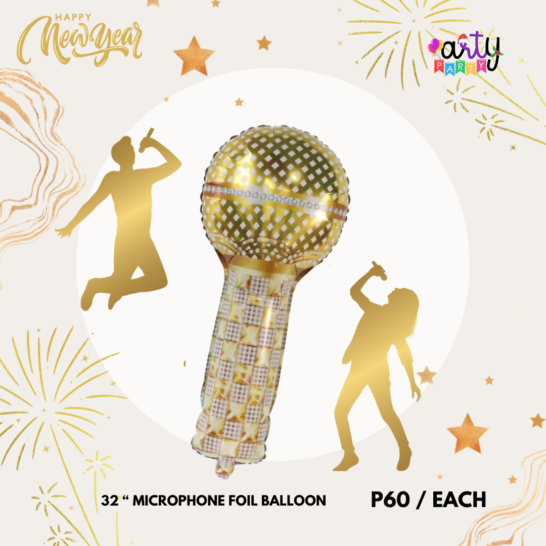 MAGIC MICROPHONE FOIL BALLOON