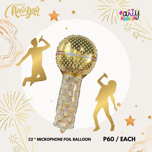 MAGIC MICROPHONE FOIL BALLOON