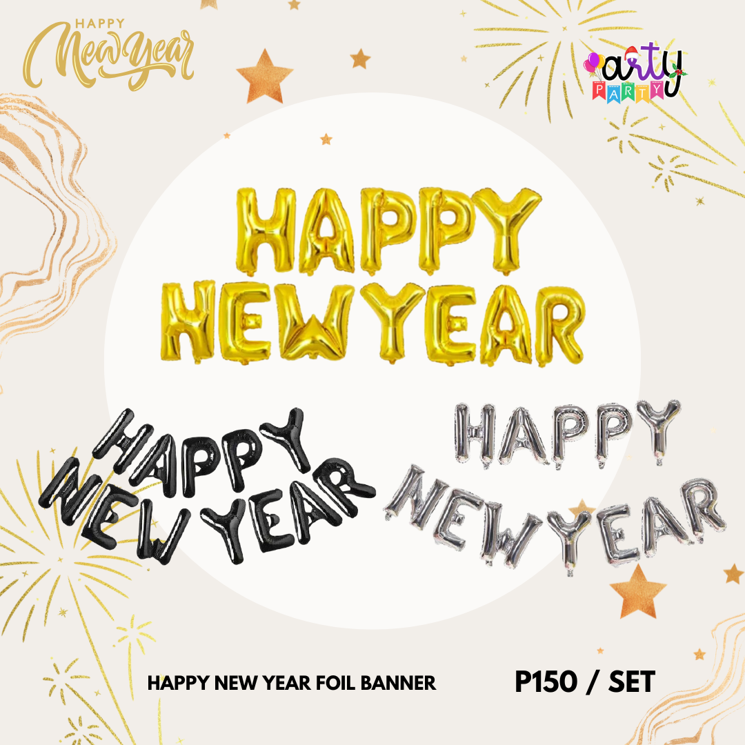 HAPPY NEW YEAR FOIL BANNER