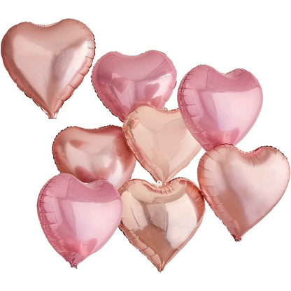 Plain Heart Balloons