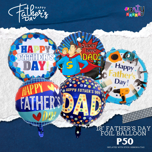 FATHERS DAY ROUND FOIL BALLOON