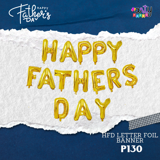 FATHERS DAY LETTER FOIL BANNER