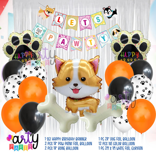 Let's Pawty Dog Balloon Decor Package