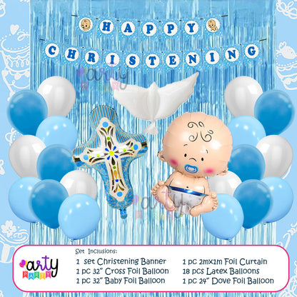 Christening Balloon Decor Set