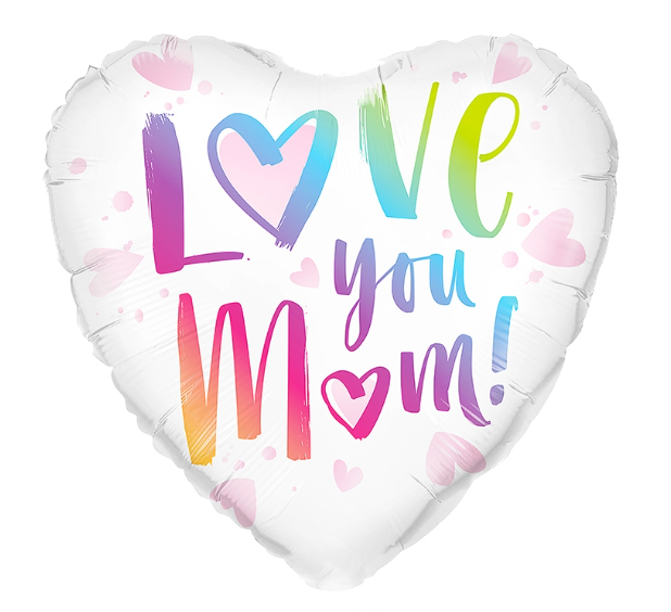 MOTHERS DAY HEART FOIL BALLOON