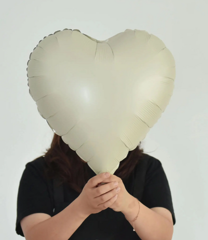 Plain Heart Balloons