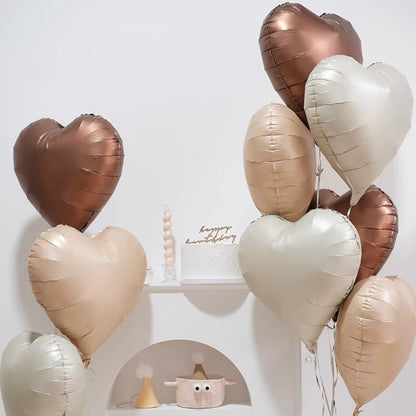 Plain Heart Balloons