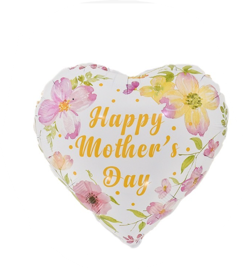 MOTHERS DAY HEART FOIL BALLOON