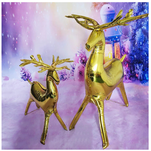 GOLDEN REINDEER FOIL BALLOON