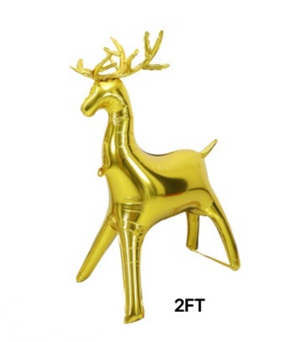 GOLDEN REINDEER FOIL BALLOON