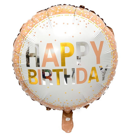 Happy Birthday Round Foil Balloon