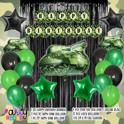 Military/ Army Party Decor Package