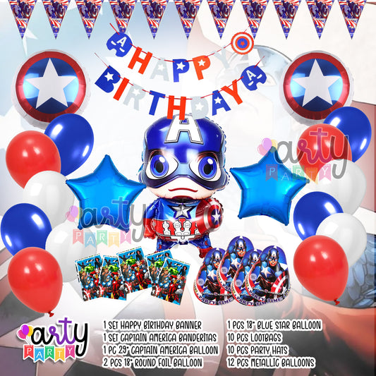 Captain America Party Items
