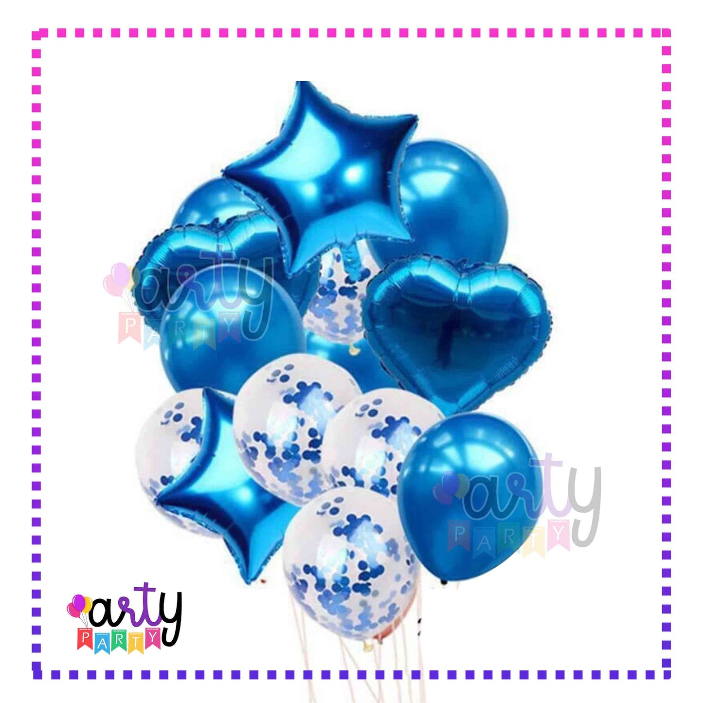 Heart & Star Confetti Balloon | 14 in 1