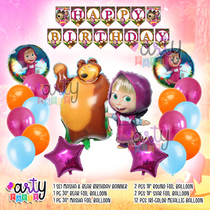 Masha and the Bear Party Decor Items