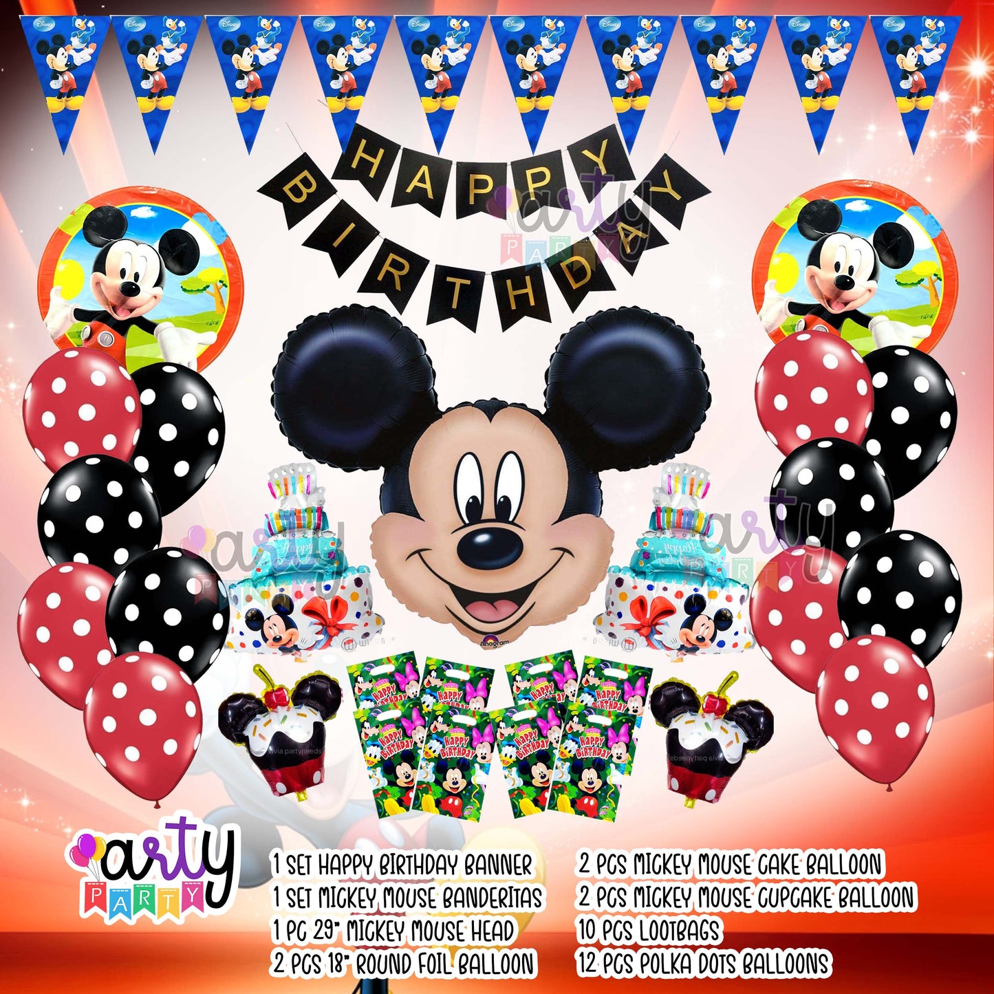 Mickey Mouse Party Items