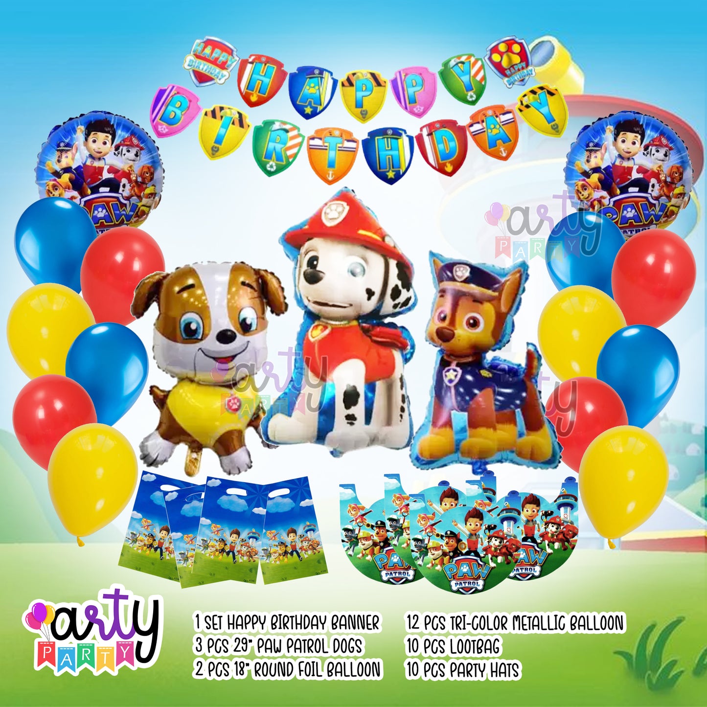 Paw Patrol Party Items