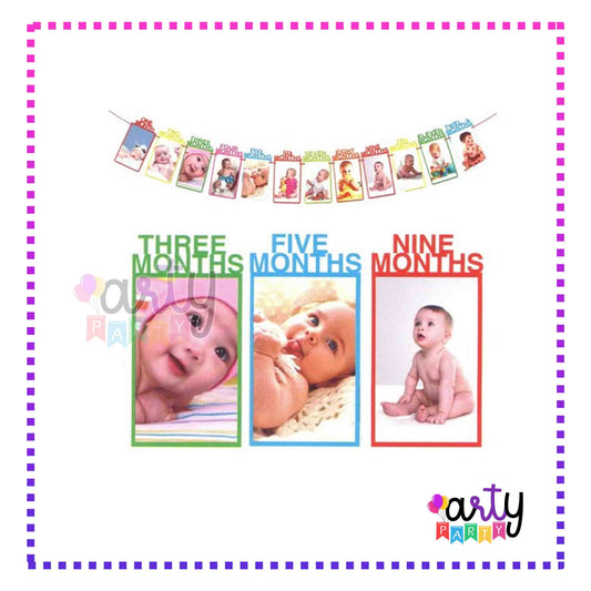 Baby's Monthly Milestone Photo Banner