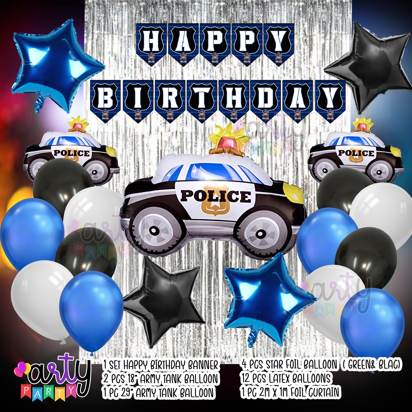 Police Theme Party Items