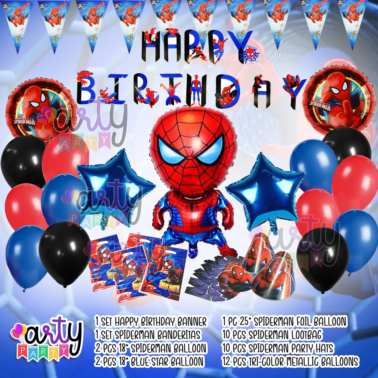 Spiderman Party Items