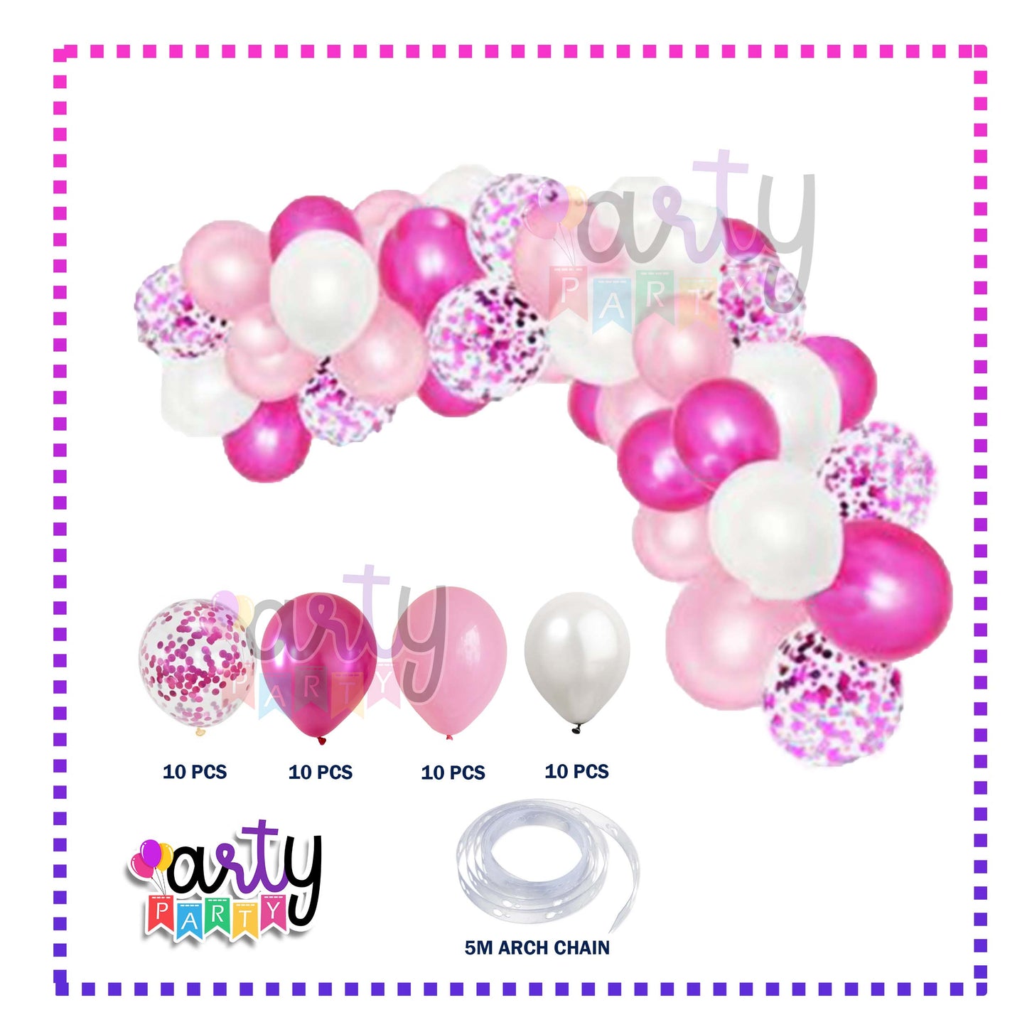 TriColor Arch Balloon Set