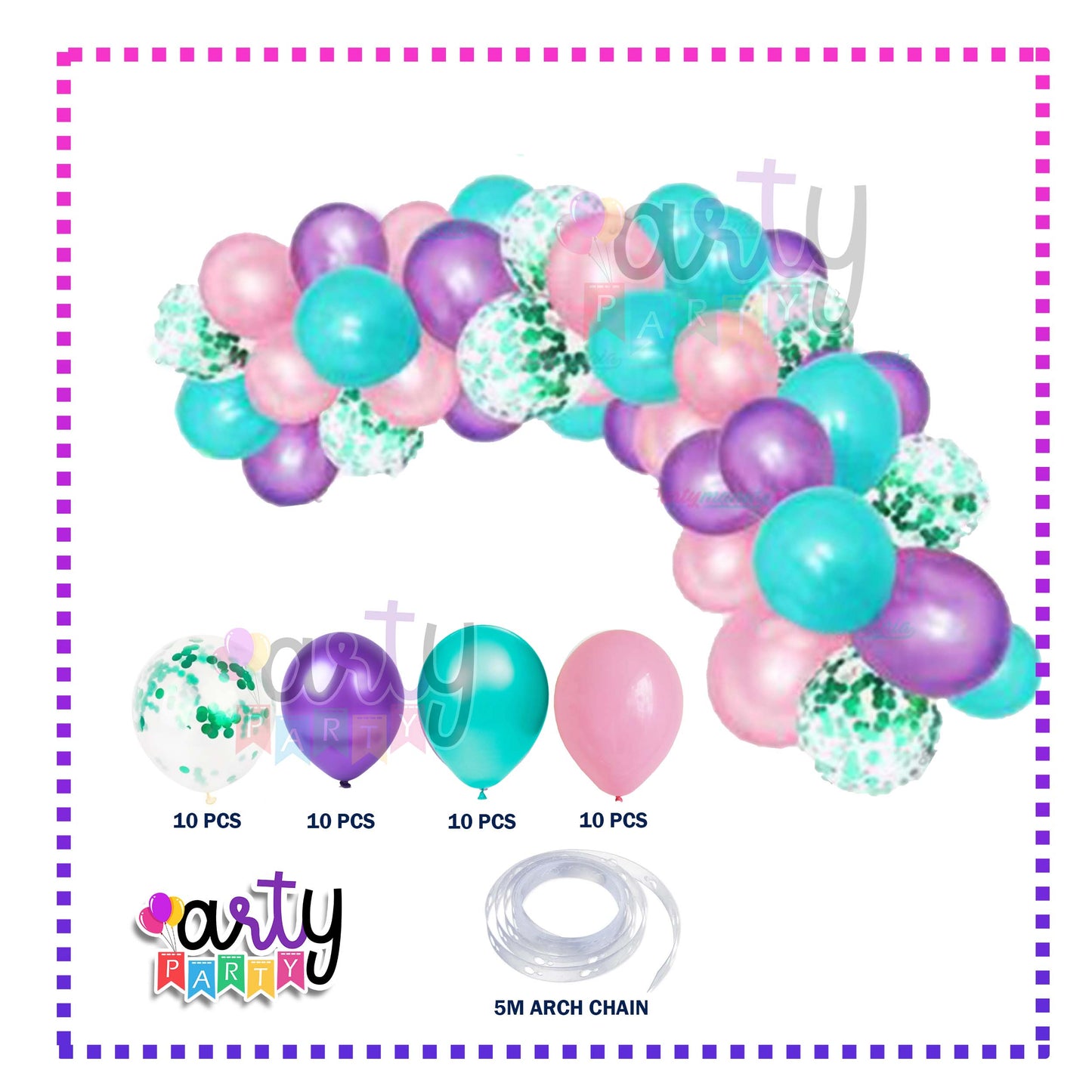 TriColor Arch Balloon Set