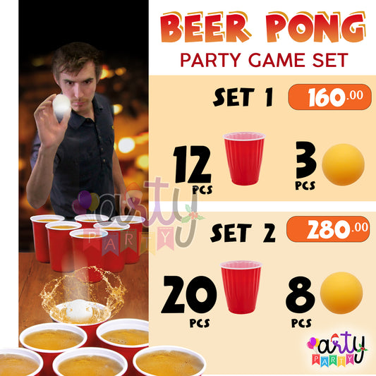 BEER PONG PARTY GAME SET