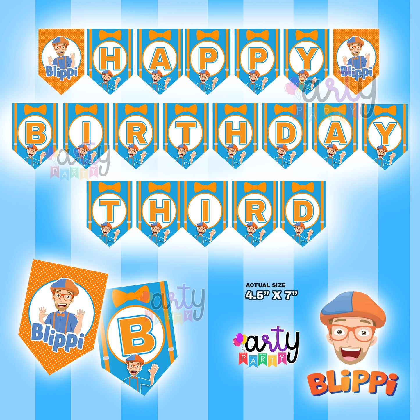 BLIPPI Party Items