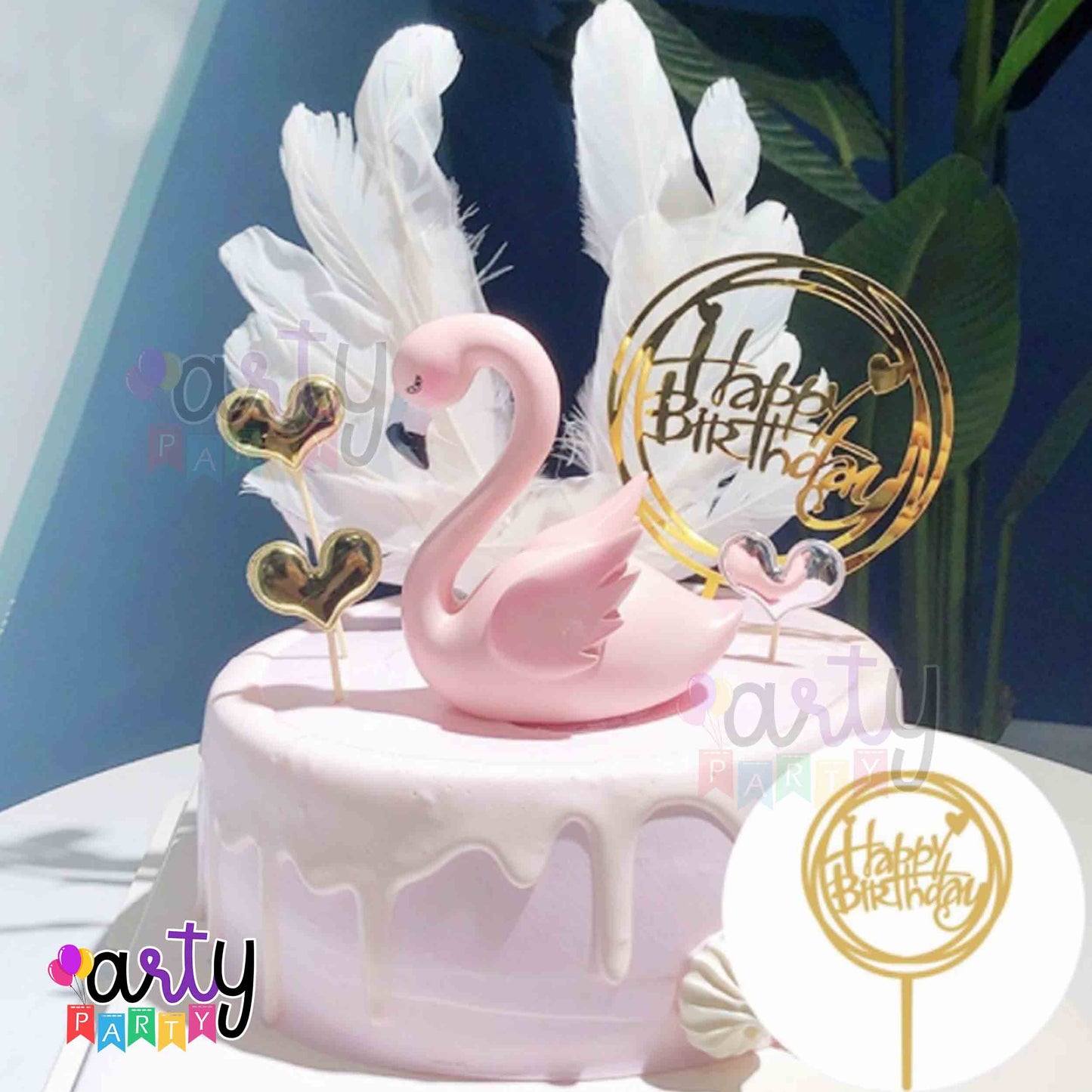 Happy Birthday Acrylic Cake Topper