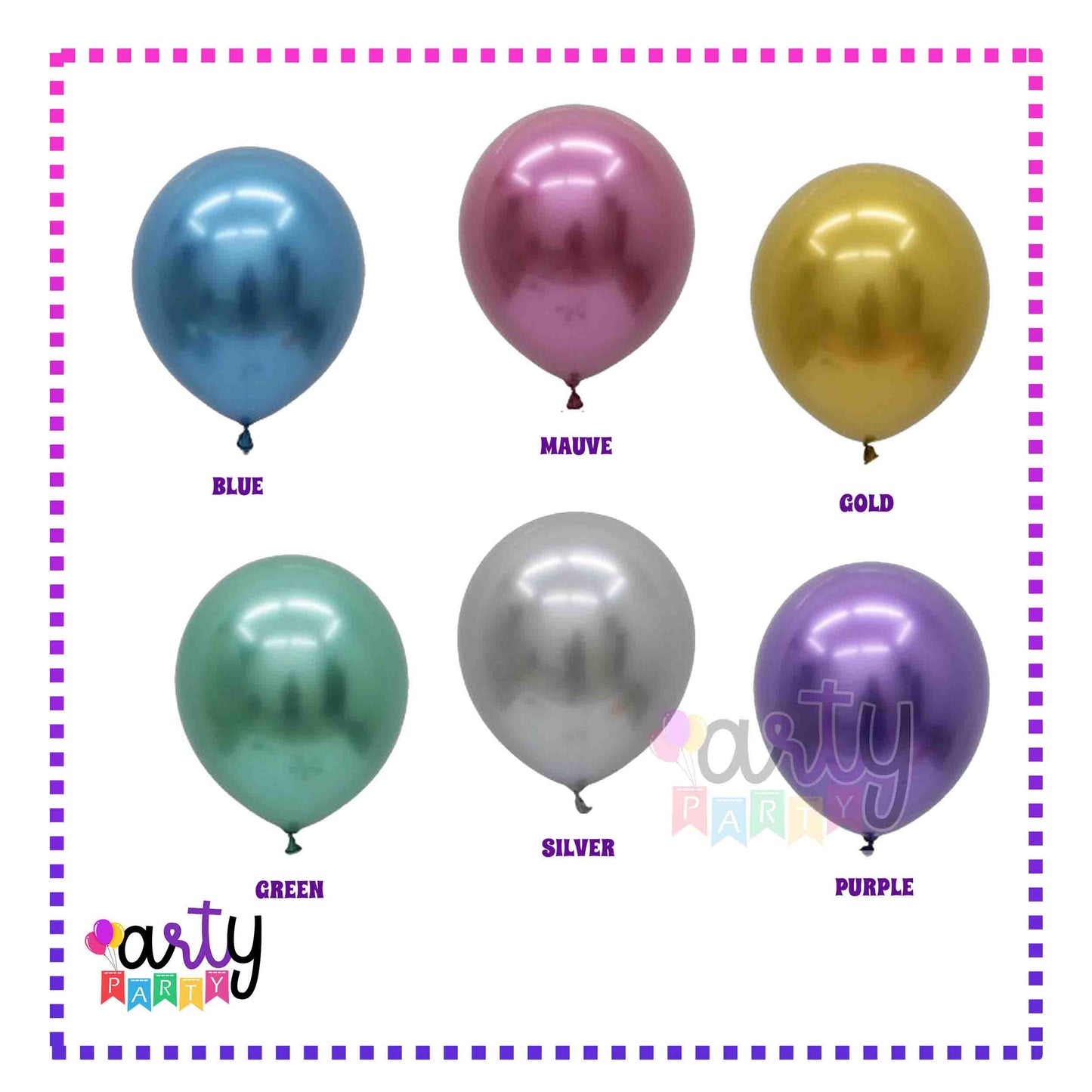 Chrome Balloons | Pack of 10