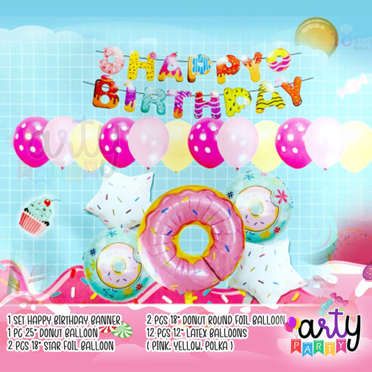 Donut Theme Party Decor Set