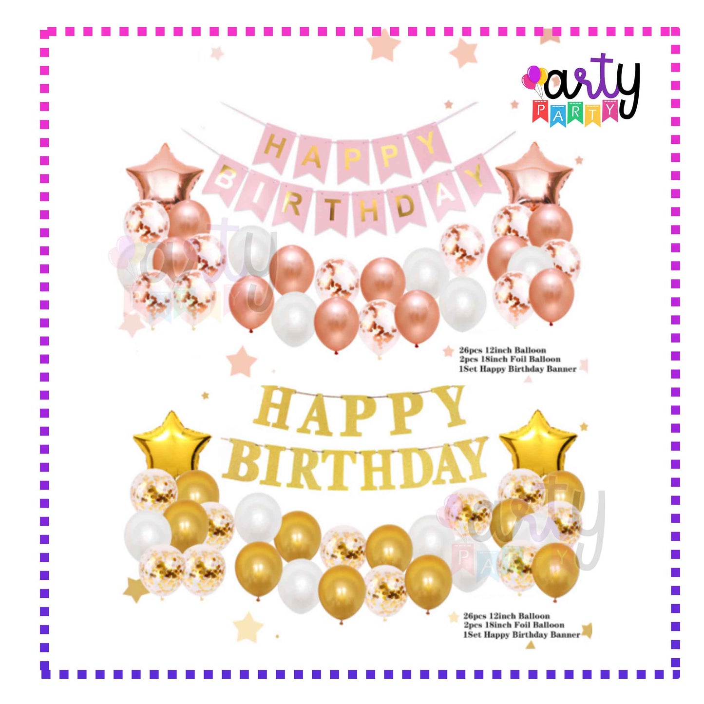 Star Confetti Balloon Set