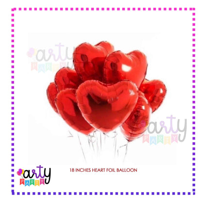 Plain Heart Balloons