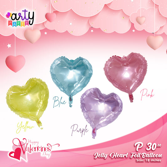 Jelly Heart Foil Balloon