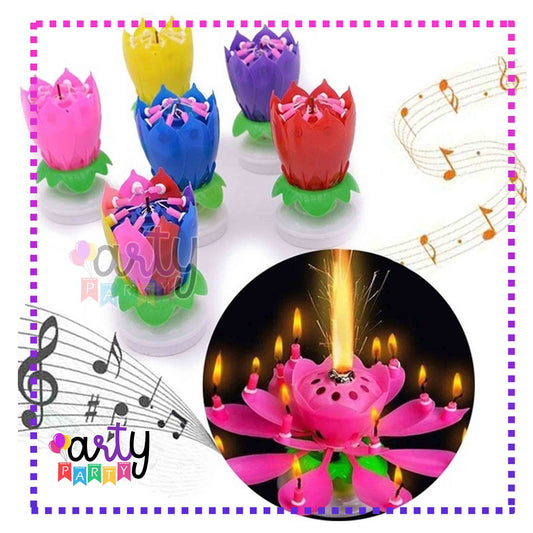 Musical Lotus Candle