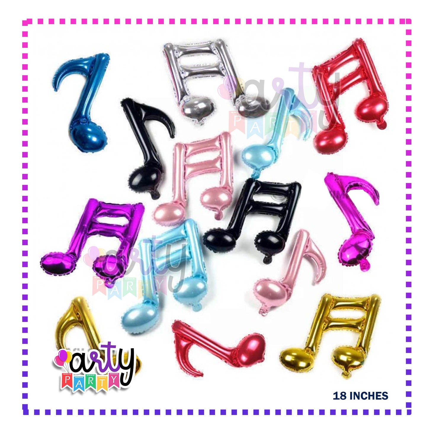 Musical Notes Foil Balloons