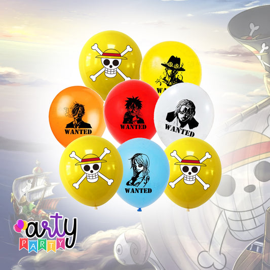 One Piece Printed Balloons | 8 pcs