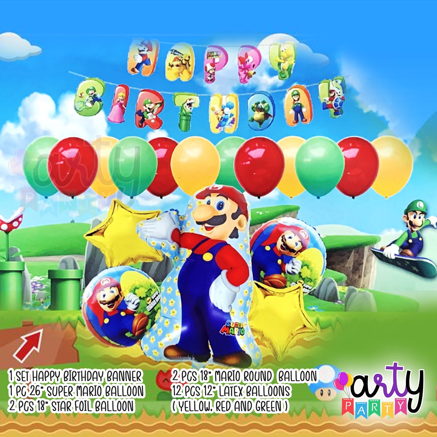 Super Mario Party Decor package