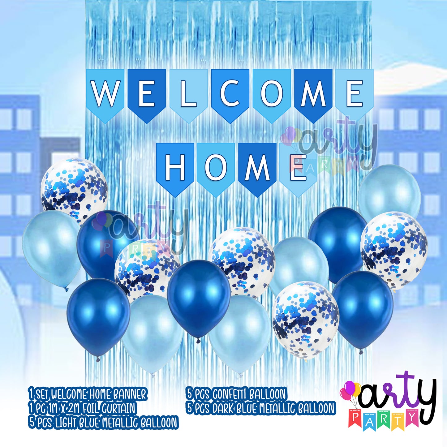 WELCOME HOME BALLOON DECOR SET